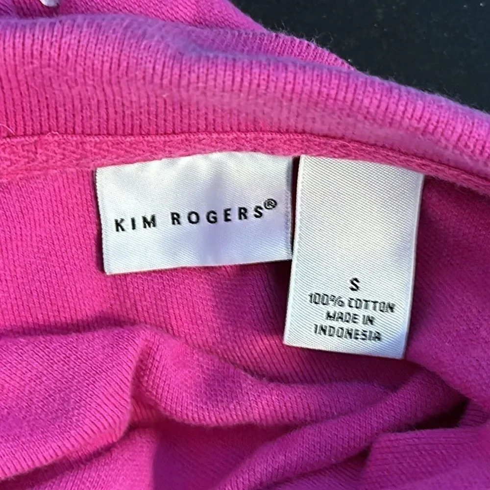 Kim Rogers Pink Polka Dot Polo – Women's Small, Short Sleeve Classic Style